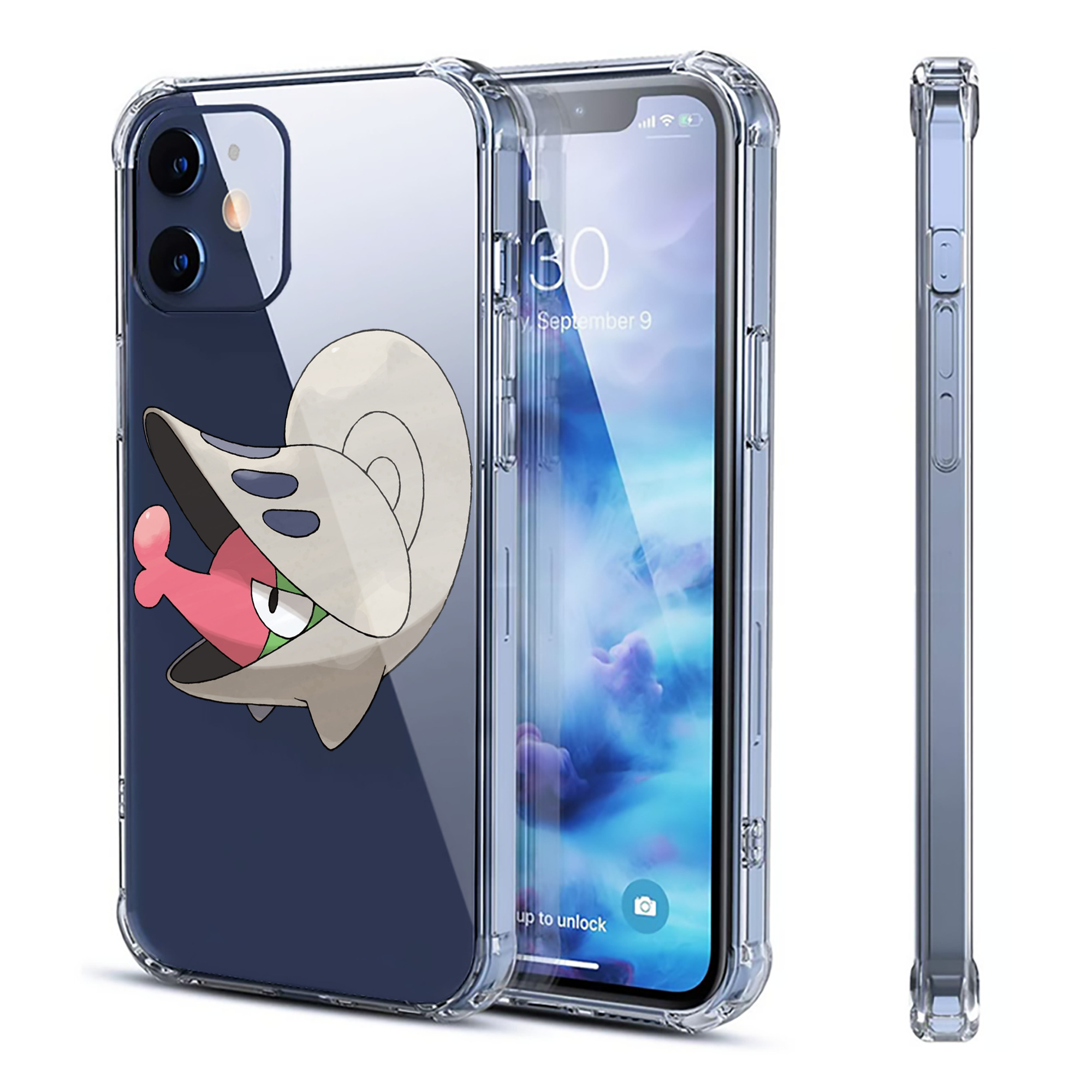 （画像用） ポケットモンスター Pokémon 【iPhone 12シリーズ対応】透明スマホケース（クリアソフトケース）